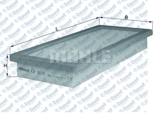 MAHLE LX2023 Hava Filtresi 207-208-308-508-3008-5008-Rcz-C4-C4 Picasso-Cs Ii-Ds3-Ds4-Ds5 Ep6dt/Ep6dts 1.6 Turbo 16v-Cooper S-R56/R57/R59/R60
